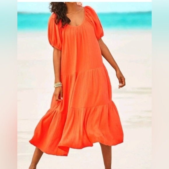 Lilly Pulitzer Dresses & Skirts - Lilly Pulitzer Orange ZeminiTextured maxi Dress